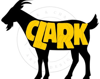 Iowa Women's Basketball Clark GOAT PNG SVG  -  Digital Download - Iowa Fans Click Here
