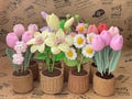 Crochet Flower Bouquet,Handmade Flower,Home Decor,Valentine's Day Gift,Tulip,Birthday Gift,Wedding Gift,Anniversary,Forever,Gift for mom product logo