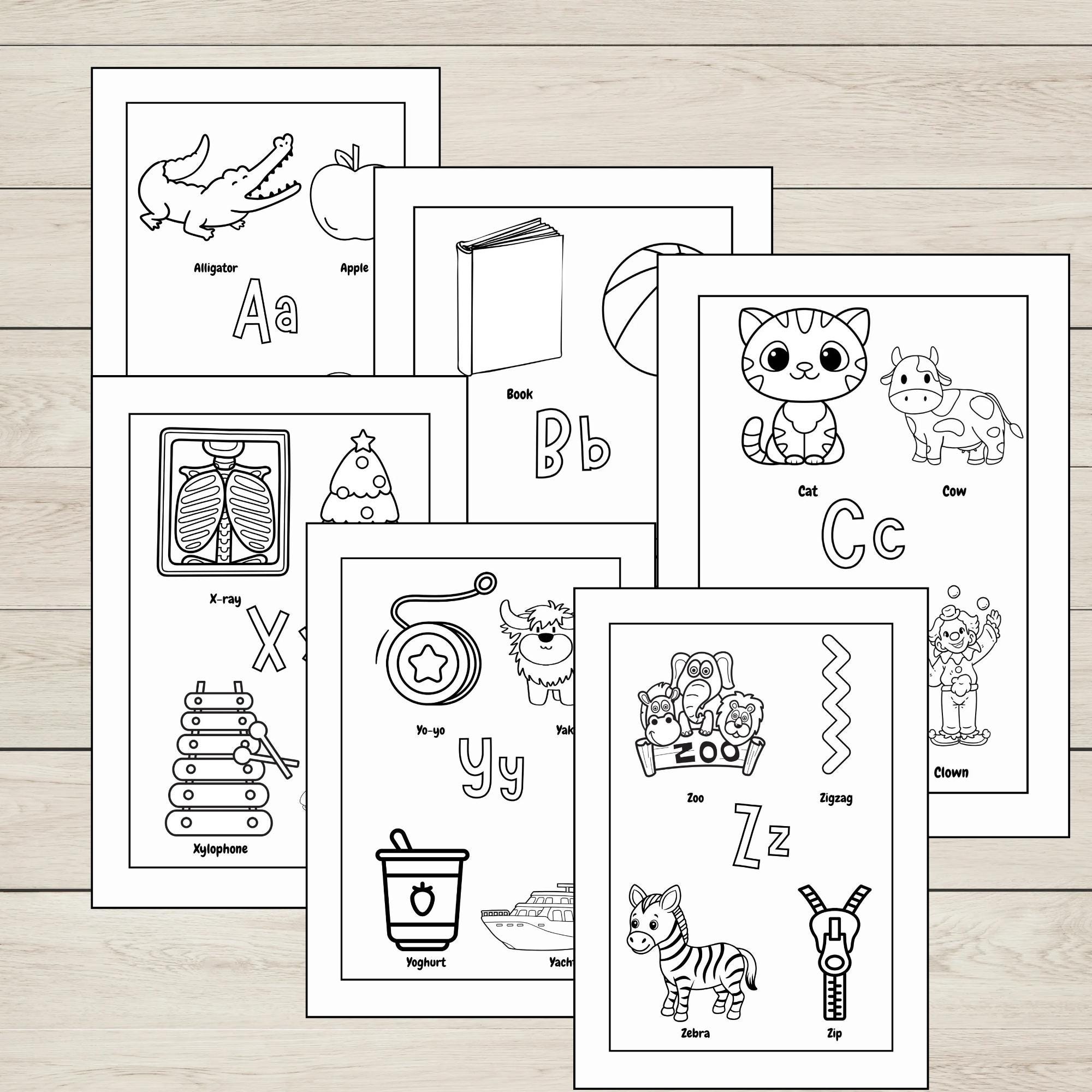 Inital R Coloring Page ABC Phonics Color in Sheets, Alphabet Coloring Pages, Initial Sounds ...