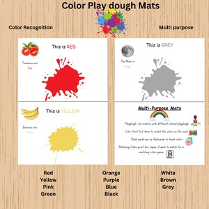 Printable Play Dough Mats Bundle, Alphabet Shapes Colours Numbers, Fine ...