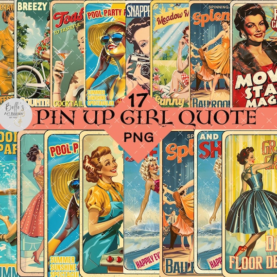 Retro Funny Pinup Girl Poster,glam Cooking Sports Travel Signs,png 