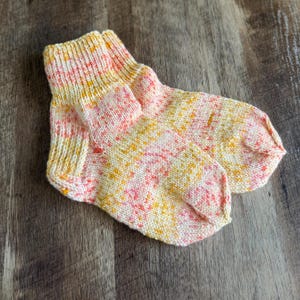 Hand Knitted Wool Socks: Chunky Knit Colorful Winter Socks