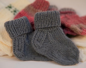 Hand-Knit Baby Socks - Cozy Toes for Little Ones