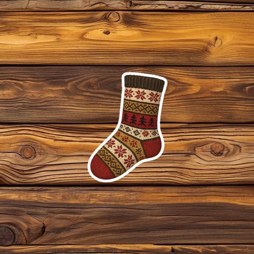 Sticker Wool Sock Included Sock Sticker: Waterproof Vinyl Decal - Etsy