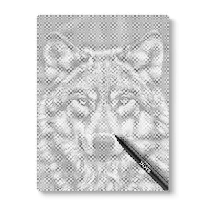 Wolf Dot Painting Kit: DIY Dot Art Canvas, Entspannendes kreatives Hobby