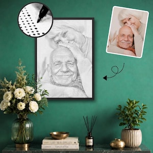 Dein eigenes Foto | Punktmalerei | DIY geschenk für familie | personalisiertes foto für freund oder freundin | Punkt kunst | Punktmalerei