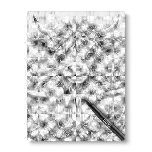 Kalb im Karren Dot Art Kit: Pointillismus Leinwand Malerei