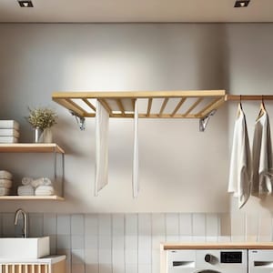 Compact Wall Laundry Drying Rack
