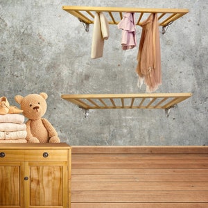Retractable Ceiling Mounted Laundry Racks for Modern Vintage Homes