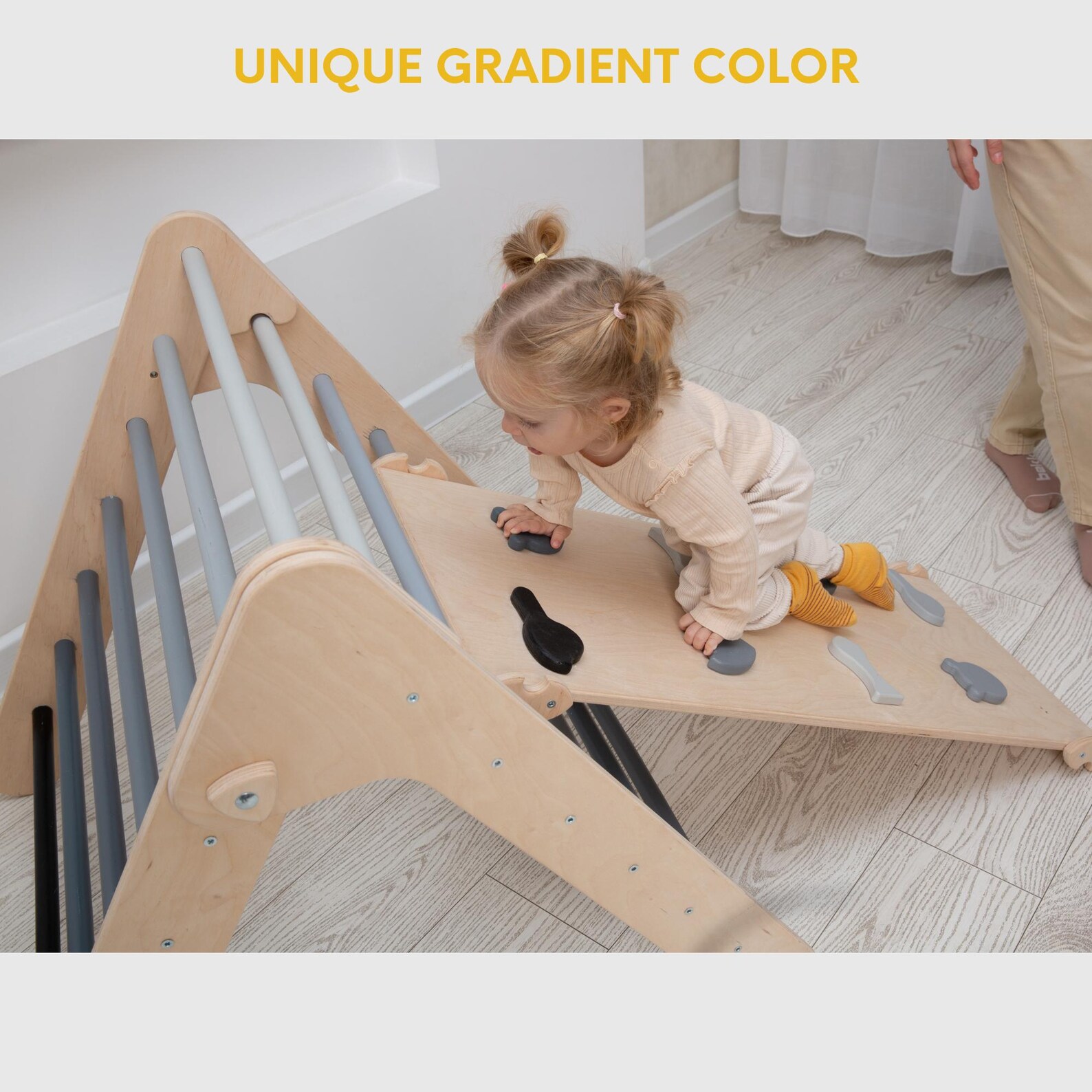Small Triangle Ramp Triangle and Ramp, Montessori Gym, Climbing Set of 3, Climbing Arch ...