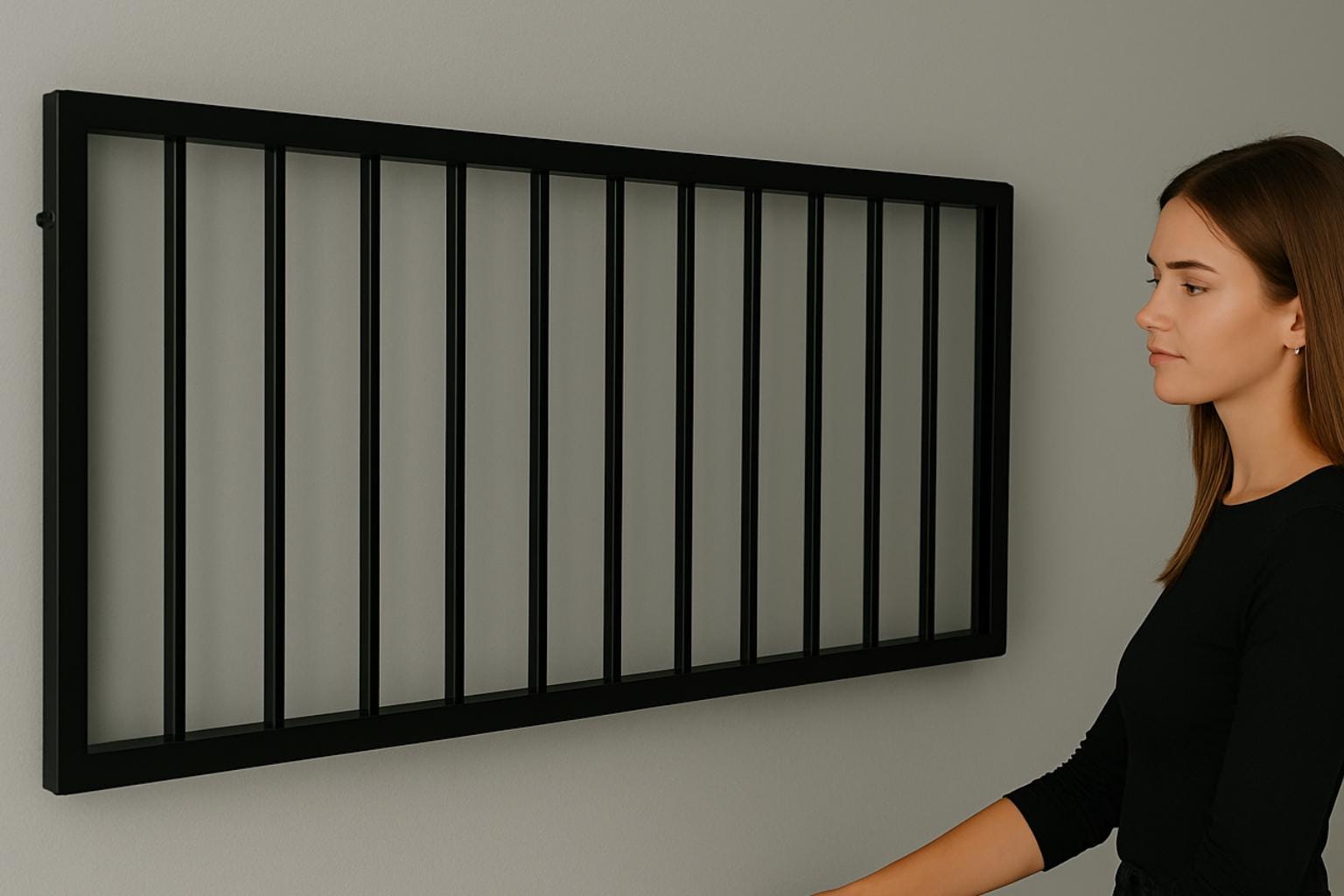 Wall Mounted Clothes Drying Rack: Foldable Wooden Laundry Room Organizer