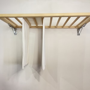 wall mounted laundry drying clothes rack