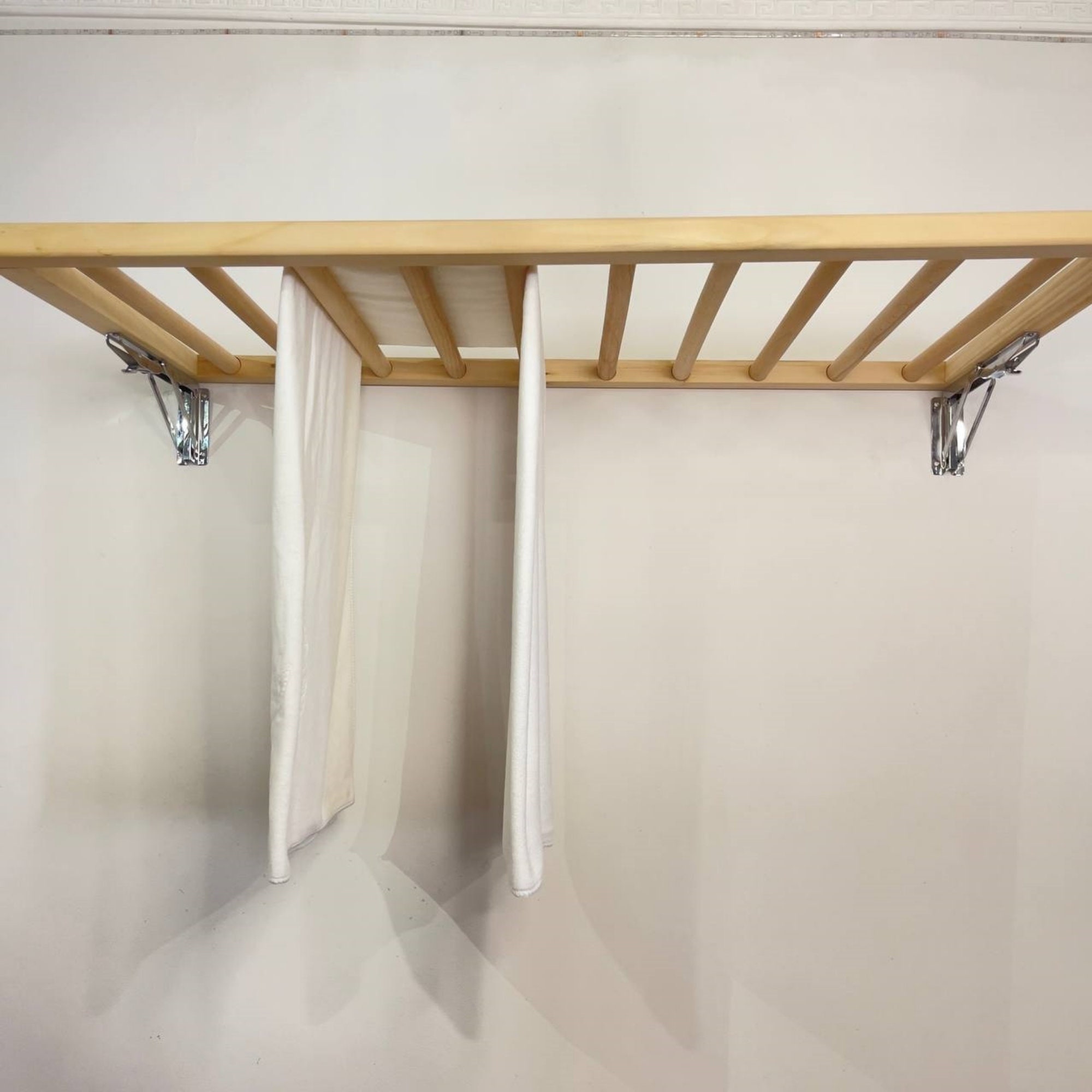 Wall Mounted Laundry Drying Clothes Rack Etsy