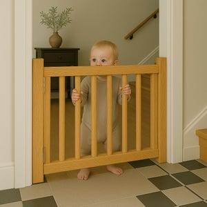 Solid Wood Toddler, baby and dog gate Barrier
