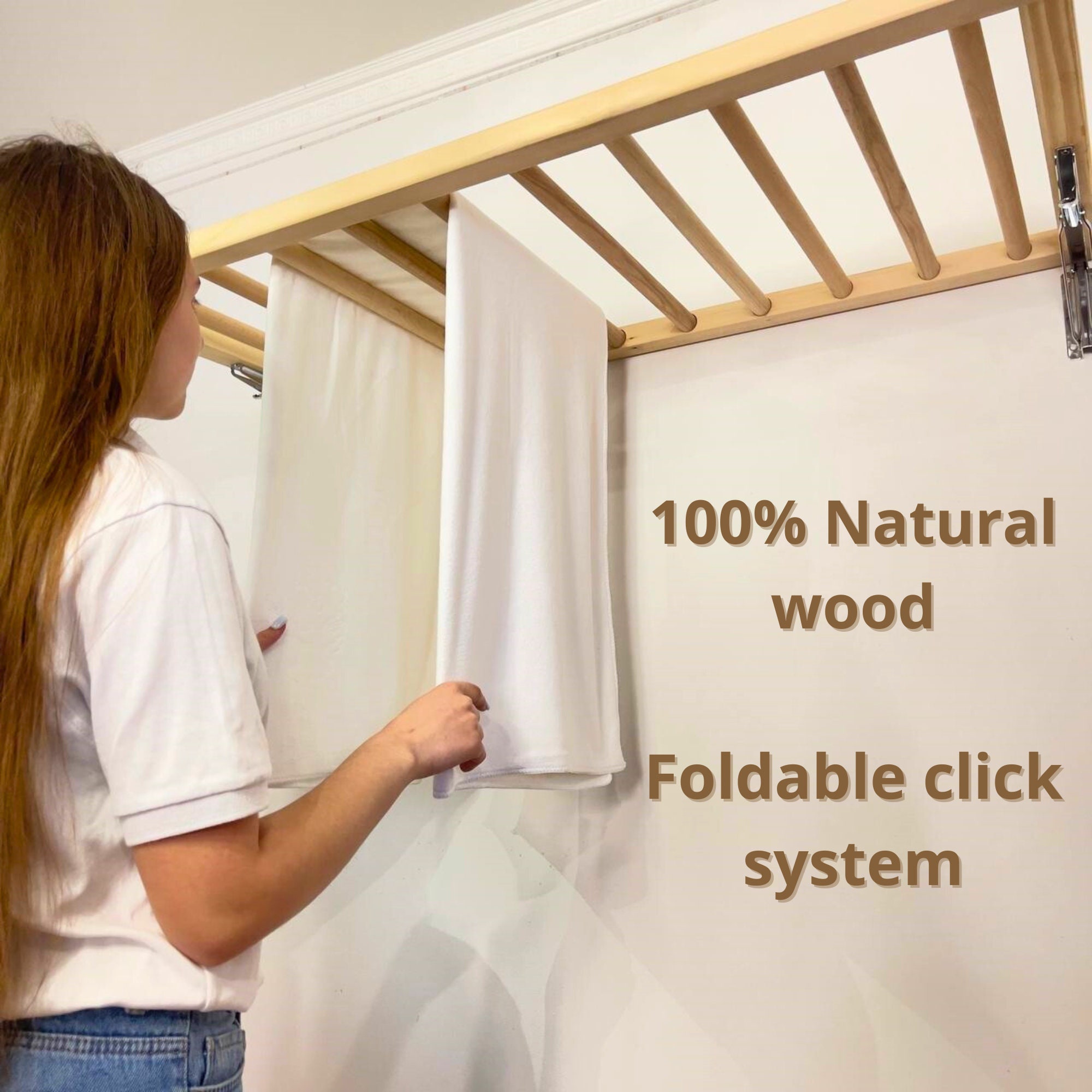 Folding Clothes Rack Etsy