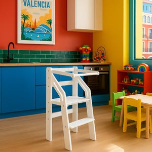 Foldable Kids Stool Compact Wooden Step for Home and Travel