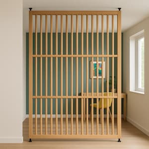 Bedroom Privacy Screen Wooden Room Divider for Sleeping Areas