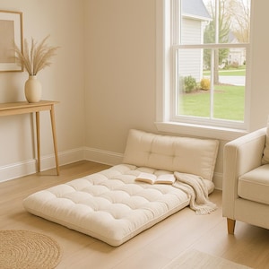 Eco-Friendly Floor Cushion Recycled Fabric Pillow