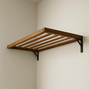 Wall Mounted Drying Bar Wooden Pull-Out Laundry Rack, Foldable Clothes Airer for Homes