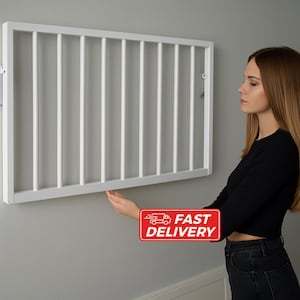 Foldable Laundry Rack, Wall-Mounted Drying Hanger for Compact Indoor Outdoor Use