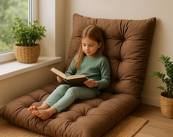 Reading Nook Pillow Handmade Floor Cushion for Gift or Toddler Corner