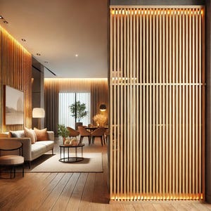 Moderne japanische Holztüren für Home-Office-Trennwand