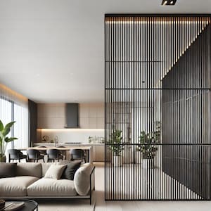 DIY Foldable Room Divider, Custom Home Partition, Space-Saving Privacy Screen