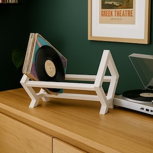 Vinyl Record Shelf Album Display for Wall or Turntable Setup