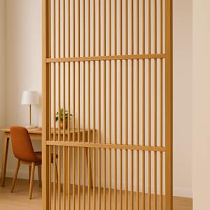 Customizable Wooden Room Divider Made to Measure Partition Wall