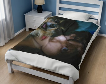 BTS V & Yeontan Plush Blanket: Kpop Army Gift