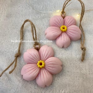 Cherry Blossom Soy Wax Sachet Set: Vegan Wardrobe Freshener, Choice of Scent (2 tablets)