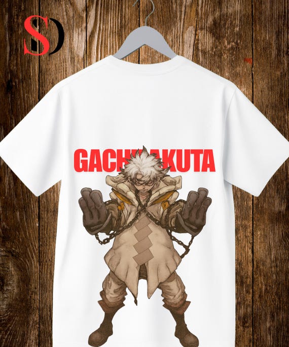 T-shirt Gachiakuta Rudo - Design Manga Anime, Unisexe, Manches Courtes