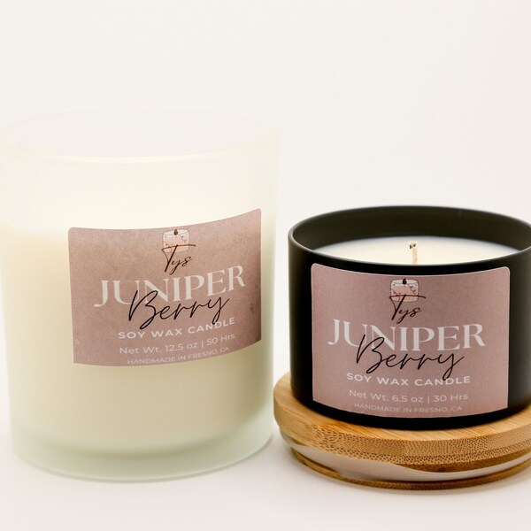 Soy Juniper Berry Candle