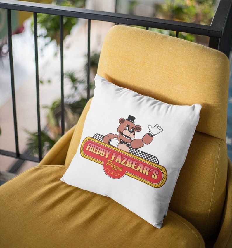 FNAF Inspired Throw Pillow, FNAF Bedroom Set, Five Nights at Freddys