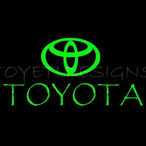 Toyota Lime Green Theme Start up/Screen off Image