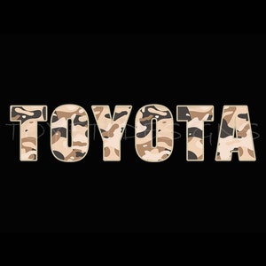 Toyota Tan Cammo Theme Start up/Screen off Image
