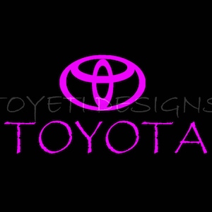 Toyota Pink Theme Start up/Screen off Image