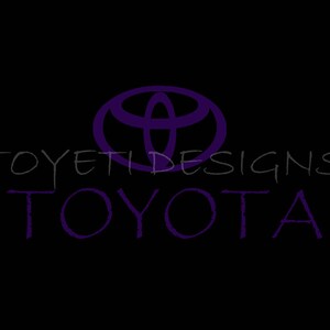 Toyota Purple Theme Start up/Screen off Image