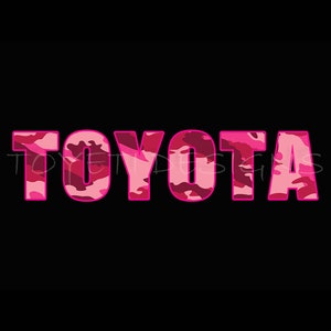 Toyota Pink Cammo Theme Start up/Screen off Image