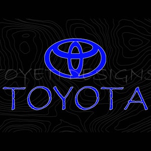 Toyota Blue Theme Start up/Screen off Image