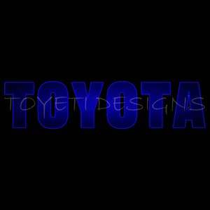 Toyota Blue Carbon Fiber Start up/Screen off Image