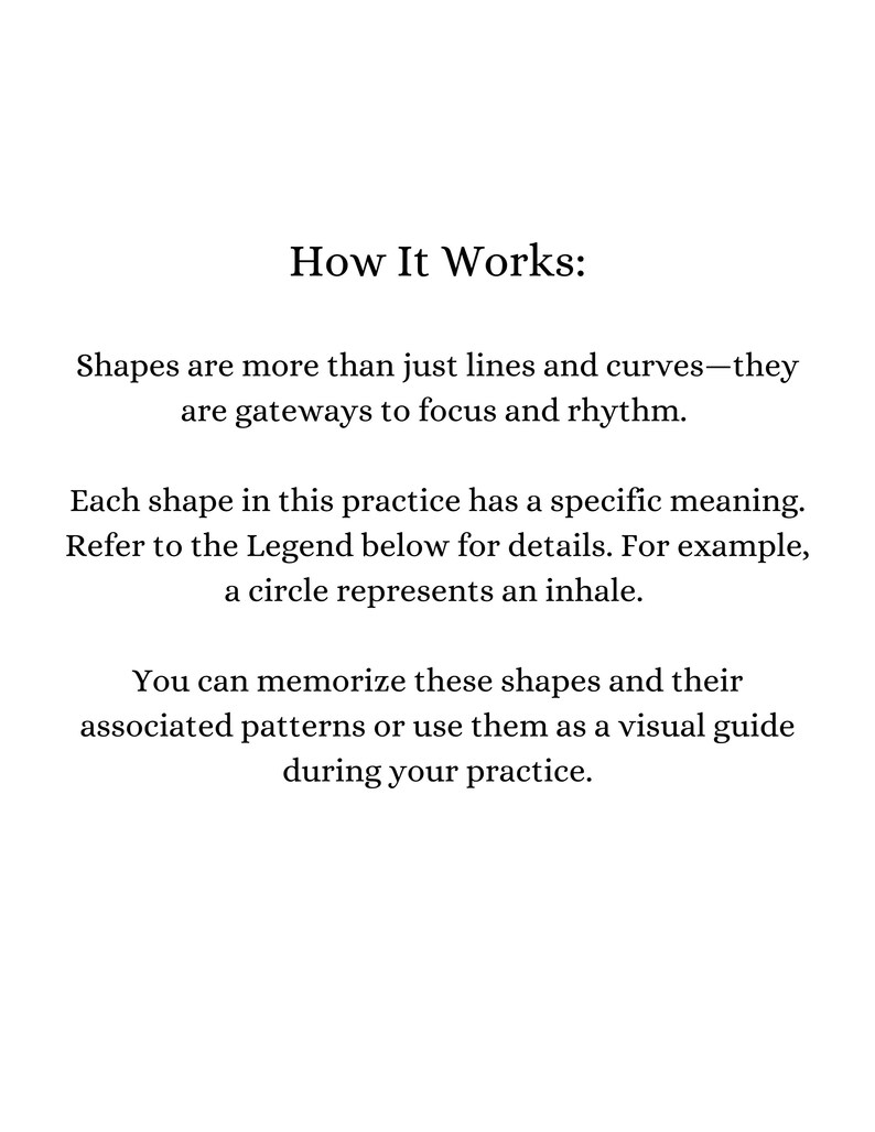 Meditate With Shapes Printable Book, 7 Breathwork Exercises ...