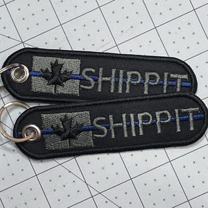 FREE SHIPPING / Canadian Flag Thin Blue Line Keychain / Police / Fire Service / EMS / Dispatchers / Military / Corrections / Medical image 7