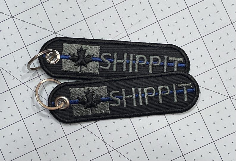 FREE SHIPPING / Canadian Flag Thin Blue Line Keychain / Police / Fire Service / EMS / Dispatchers / Military / Corrections / Medical image 7