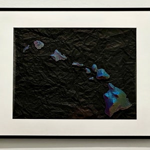 Hawaii 3D print with Lava background