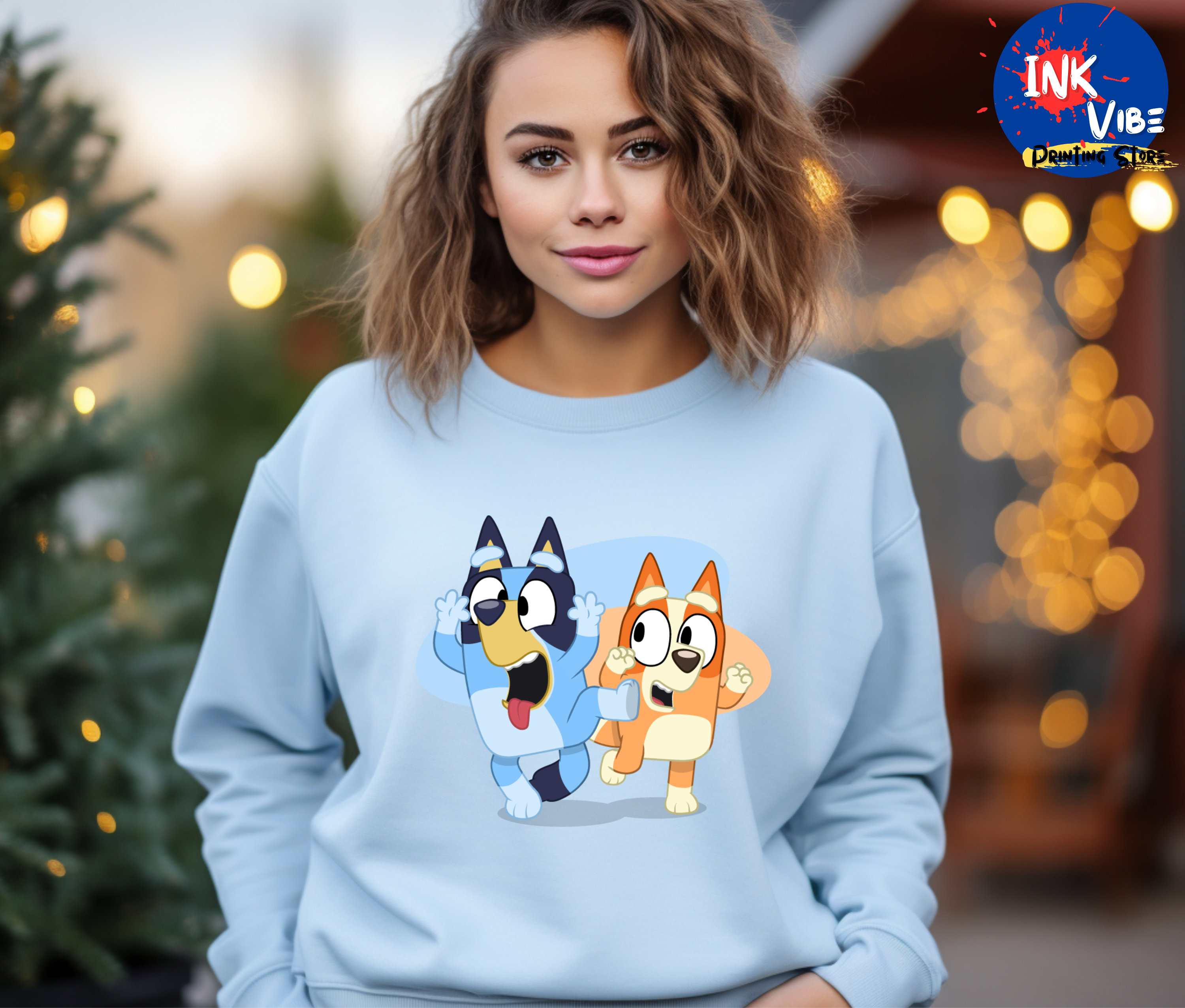 Bluey Cartoon Hoodie, Bluey Family Hoodie, Bluey Friends Pullover, Bluey Gift, Bluey Toddler
