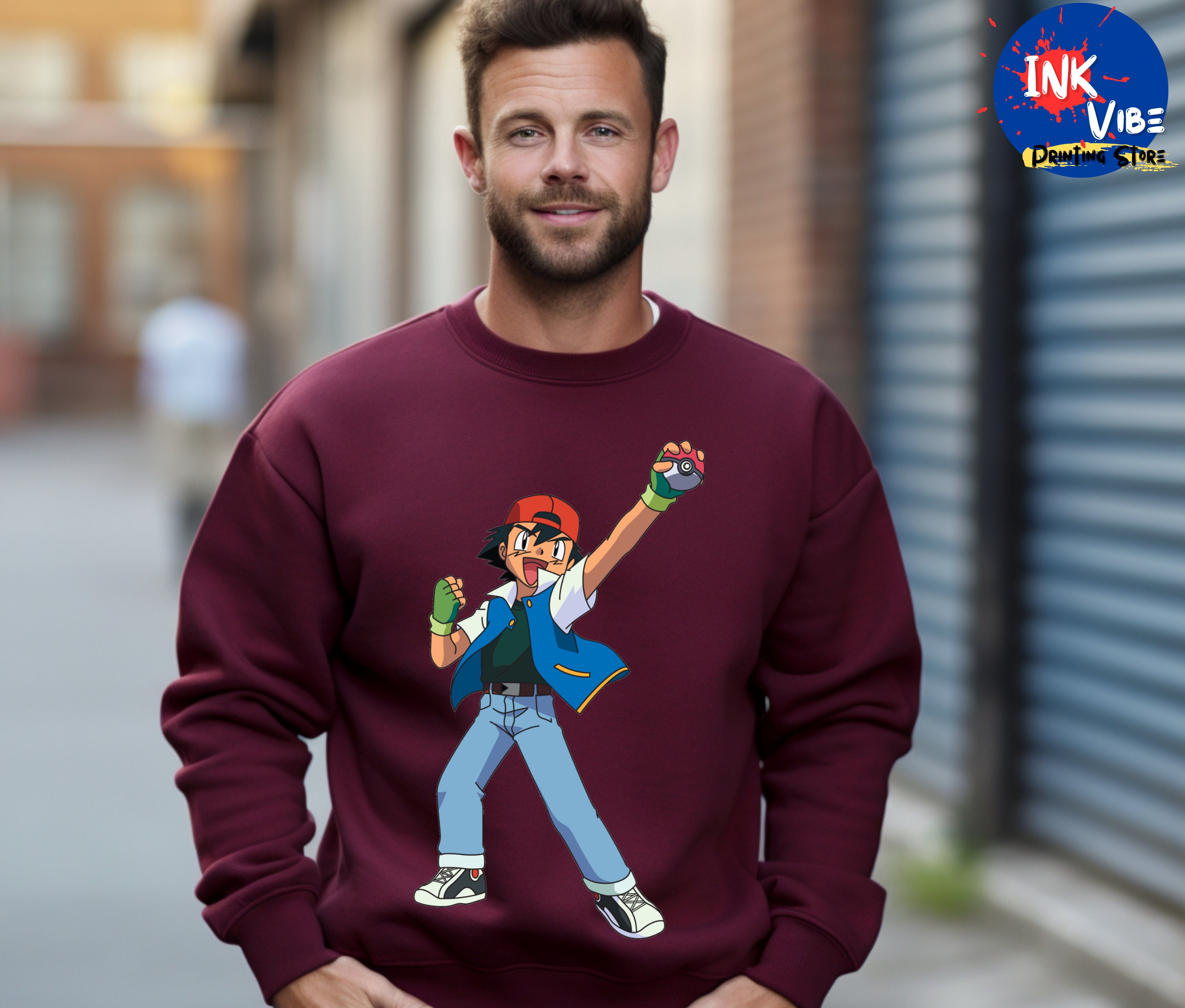 Ash ketchum shop hoodie