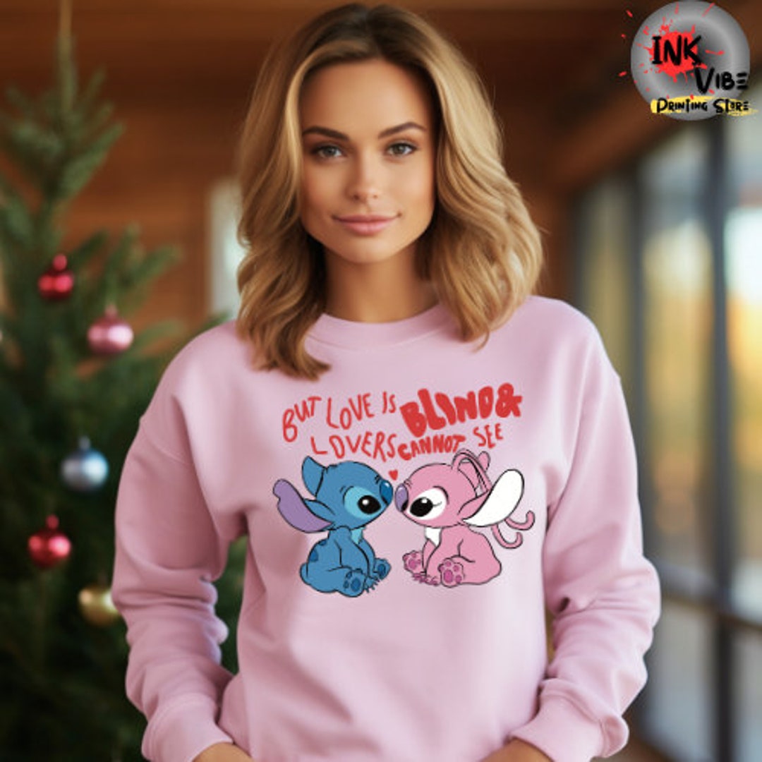 Stitch and Angel Sweathirt, Lilo Stitch and Angel Love Hoodie, Disney