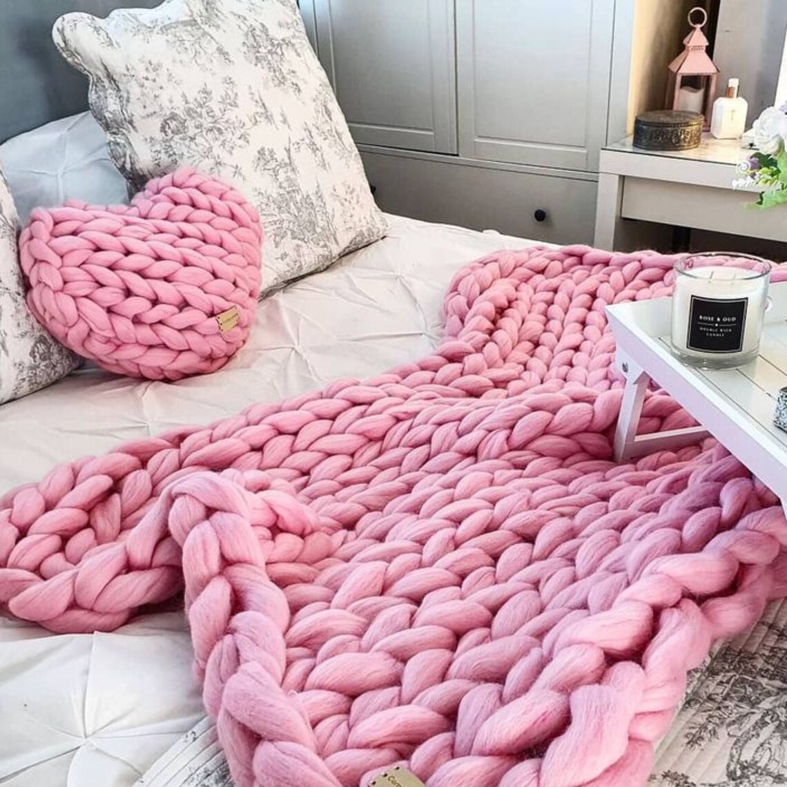 Chunky Knit Blanket, Blanket, Super Chunky Blanket, Giant Knit Blanket
