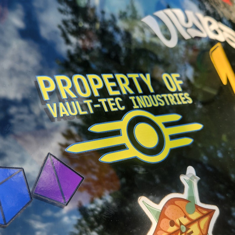 Vault-Tec Car Decal: Fallout Cosplay Vinyl Sticker image 8
